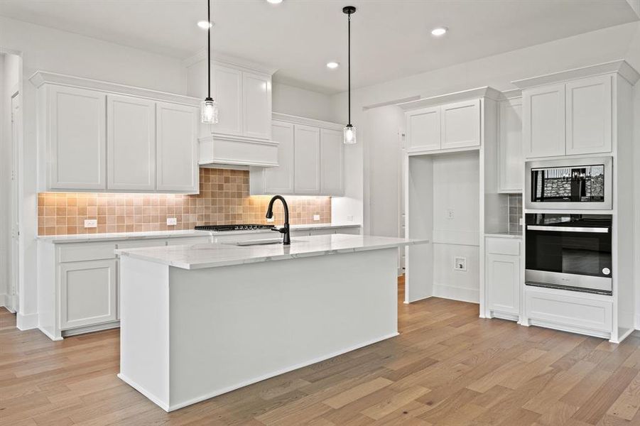 Furnished interior view inside a new home in Chatham Reserve, Providence Village (Image 4).