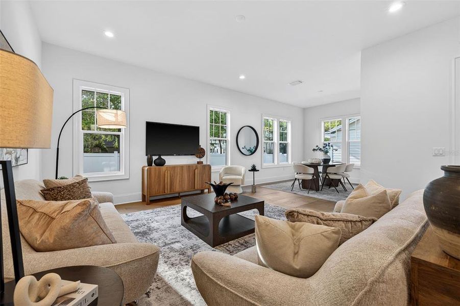 Furnished interior view inside a new home in , St. Petersburg (Image 39).