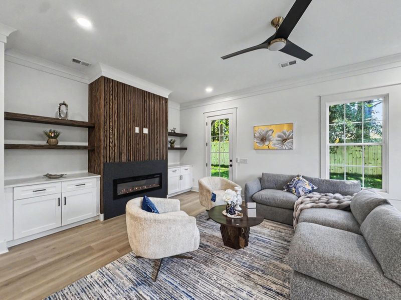 Furnished interior view inside a new home in , Summerville (Image 10). Furnished interior view inside a new home in , Summerville (Image 10).