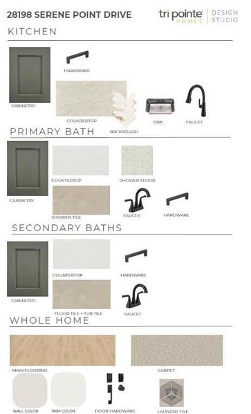 Sample of building materials used in homes in Woodson’s Reserve, Spring (Image 5).