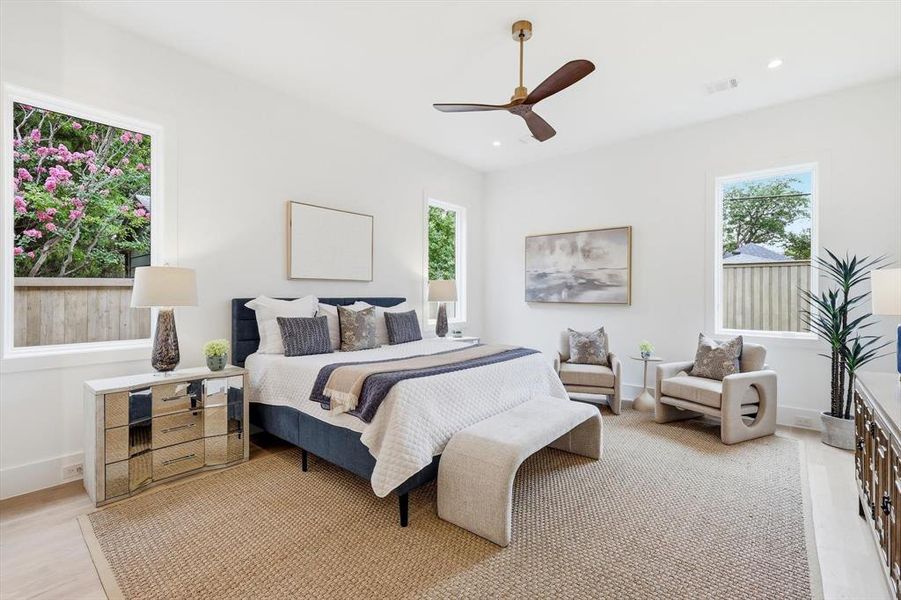 Furnished interior view inside a new home in , Dallas (Image 18).