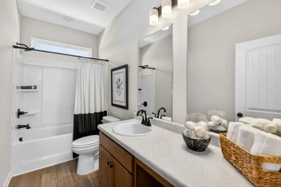 Furnished interior view inside a new home in Allen Manor, Hoschton (Image 27).