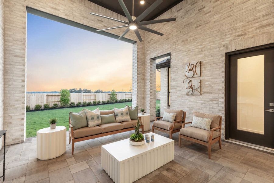 Representative Patio - some options shown