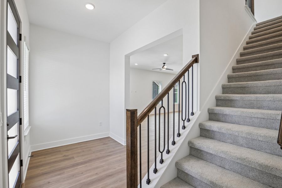 Spacious, unfurnished interior of a new home in Easton Park, Austin (Image 23). Spacious, unfurnished interior of a new home in Easton Park, Austin (Image 23).