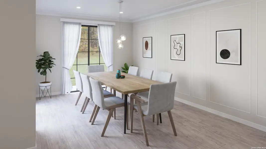 Furnished interior view inside a new home in , New Braunfels (Image 5).