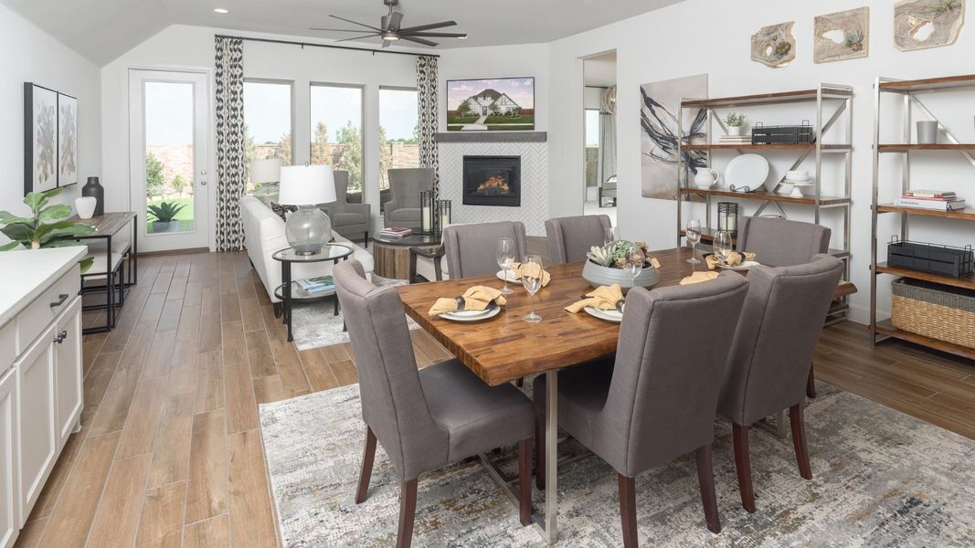 Furnished interior view inside a new home in Devonshire - Reserve 50', Forney (Image 6). Furnished interior view inside a new home in Devonshire - Reserve 50', Forney (Image 6).