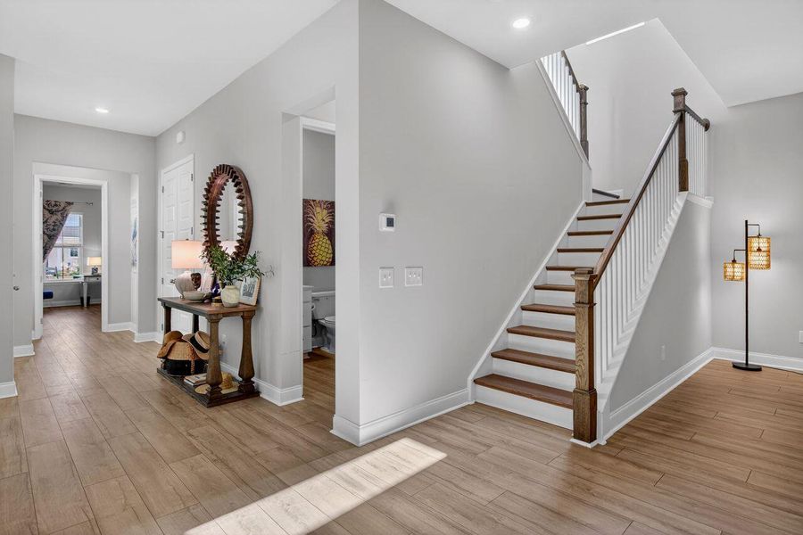 Furnished interior view inside a new home in Sweetgrass at Summers Corner, Summerville (Image 11).