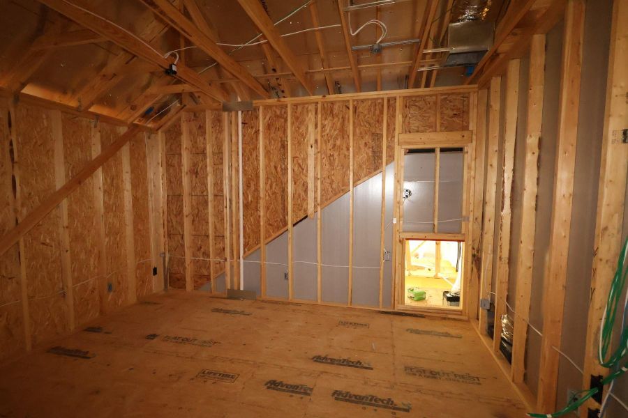 In-progress construction of a new home in Dunham Pointe, Cypress, TX (Image 18).