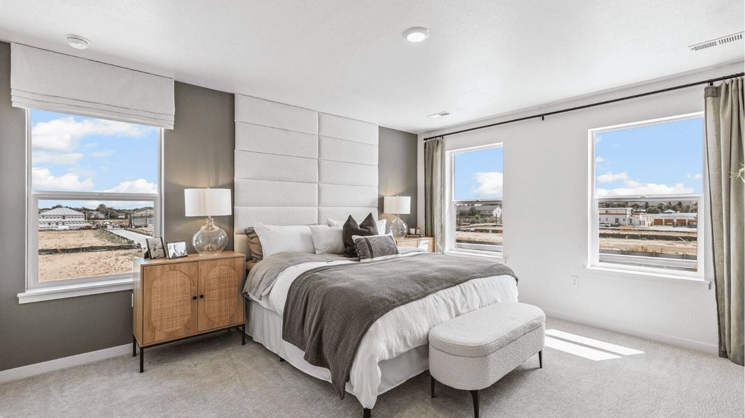 Furnished interior view inside a new home in Villas at Vantage, Berthoud (Image 7). Furnished interior view inside a new home in Villas at Vantage, Berthoud (Image 7).