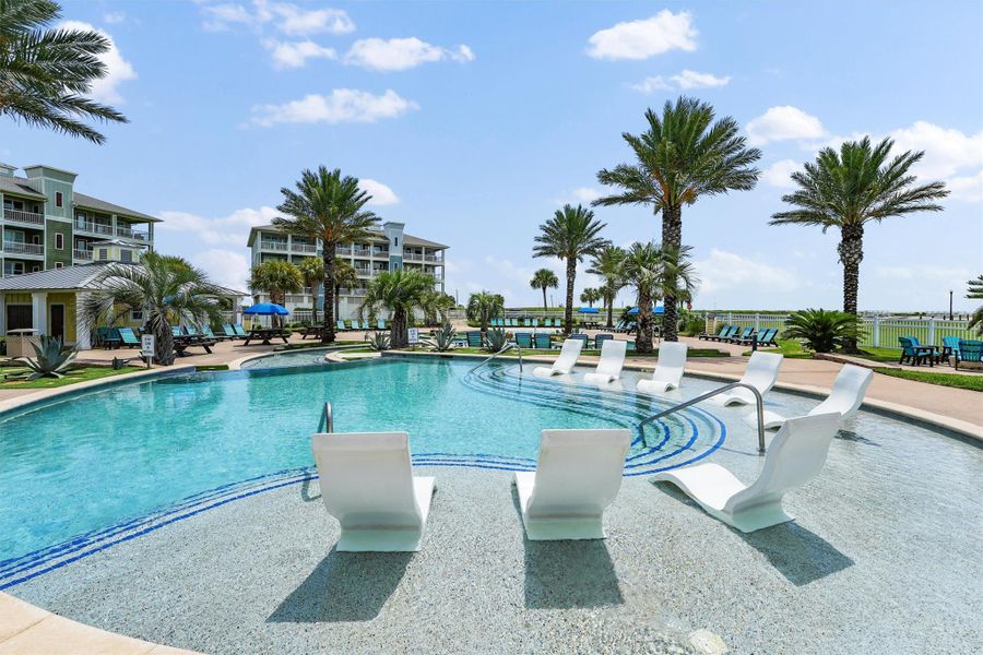 The bayside pool and lazy river create a resort-style escape, perfect for floating, swimming, and soaking up the Pointe West lifestyle.