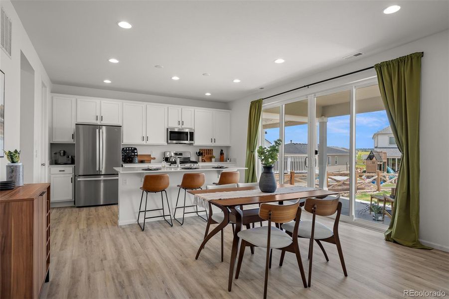 Furnished interior view inside a new home in , Colorado Springs (Image 28).