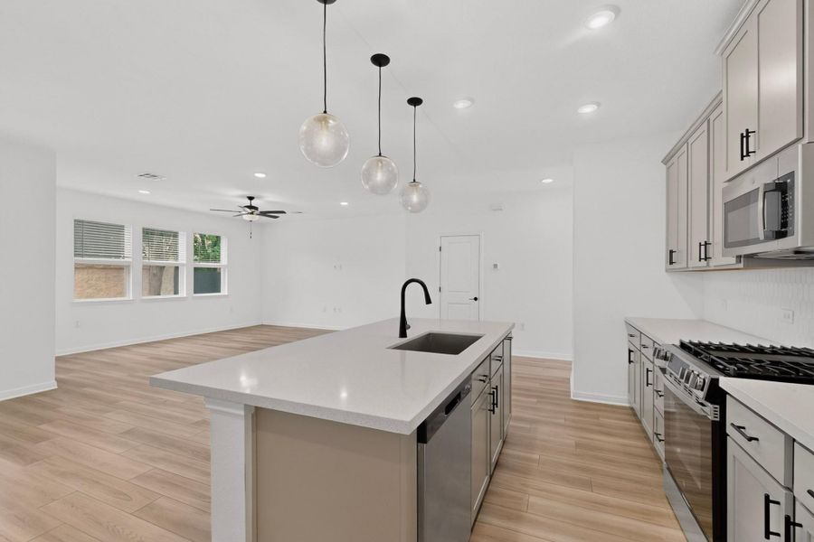 Furnished interior view inside a new home in , Pflugerville (Image 10).