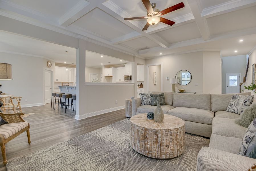 Family Room and Kitchen