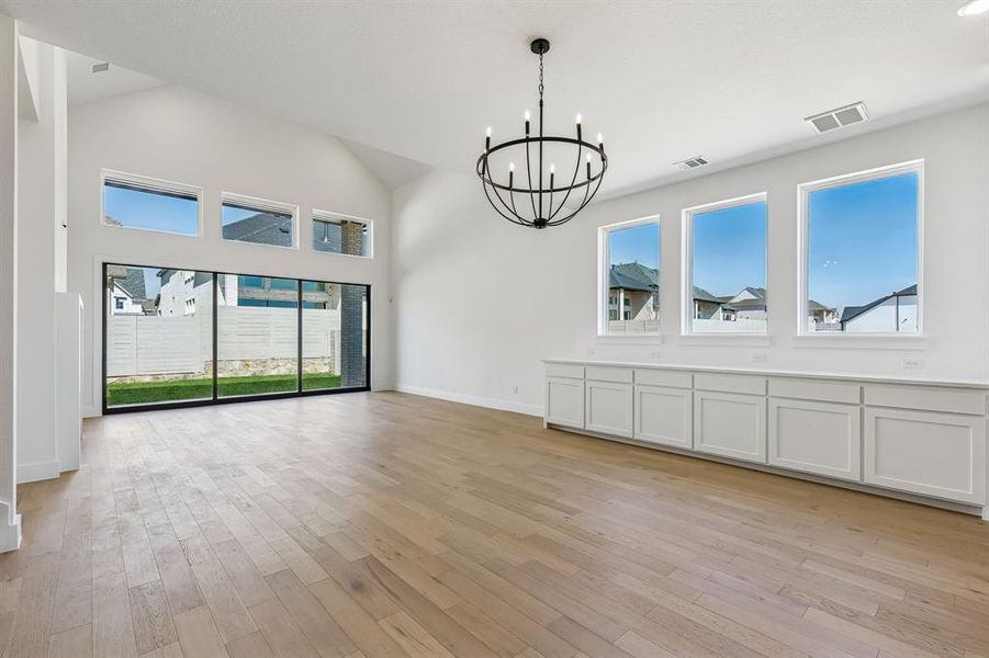 Offering built in cabinets in the dining room, you'll find entertaining is a breeze in this outstanding floor plan!