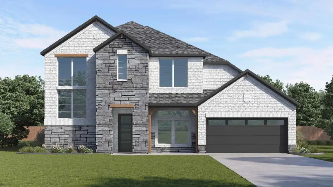 Representative exterior photo of a completed home built from the Adrian by D.R. Horton in Alexander 65' Homesites, Pearland, TX (Image 26).