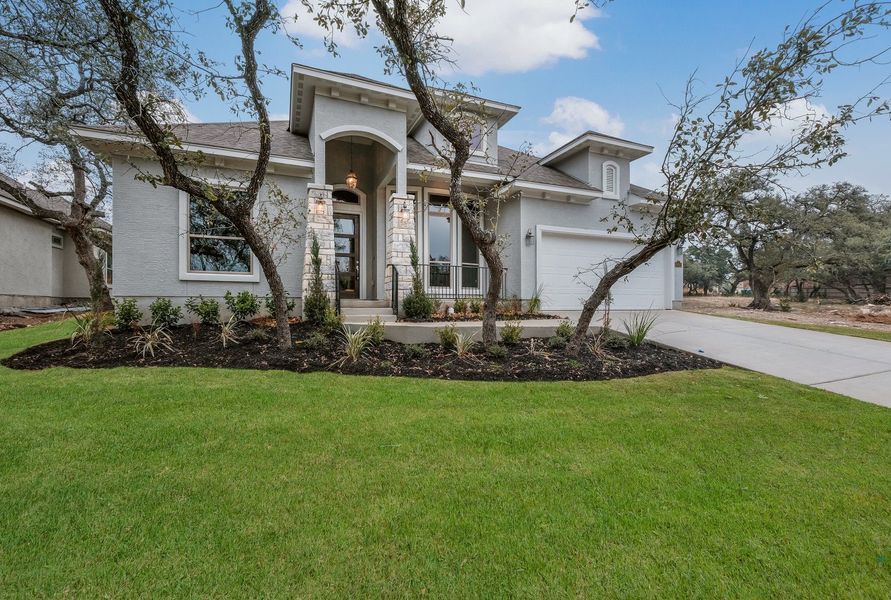 Representative exterior details of a home built from the The Matterhorn by Whitestone Custom Homes in Johnson Ranch, Bulverde (Image 3).