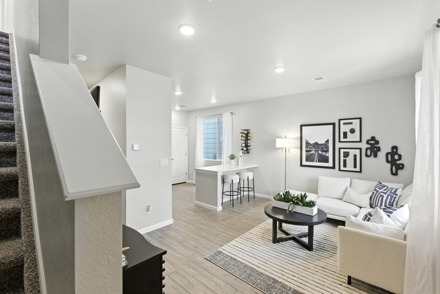 Representative furnished interior of a home built from the Denali by Landsea Homes in Pintail Commons at Johnstown Village, Johnstown (Image 29).