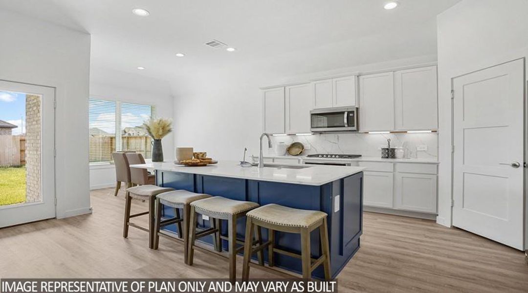 Furnished interior view inside a new home in Hills of Westlake, Conroe (Image 3).