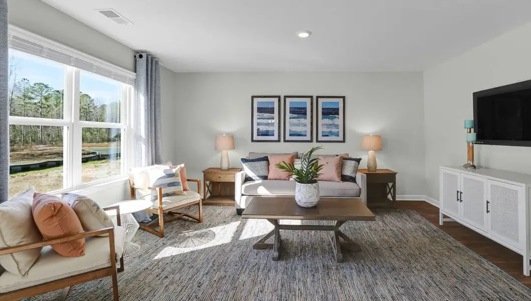 Furnished interior view inside a new home in Holly Oaks, Statesboro (Image 12).