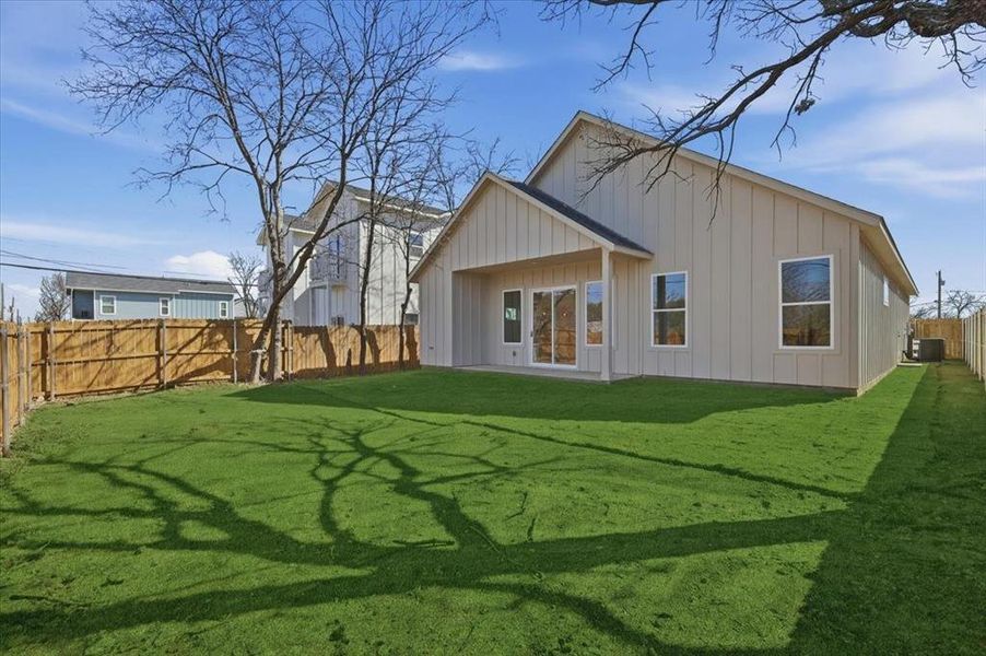 Exterior details and patio area of a home in , Fort Worth (Image 3). Exterior details and patio area of a home in , Fort Worth (Image 3).