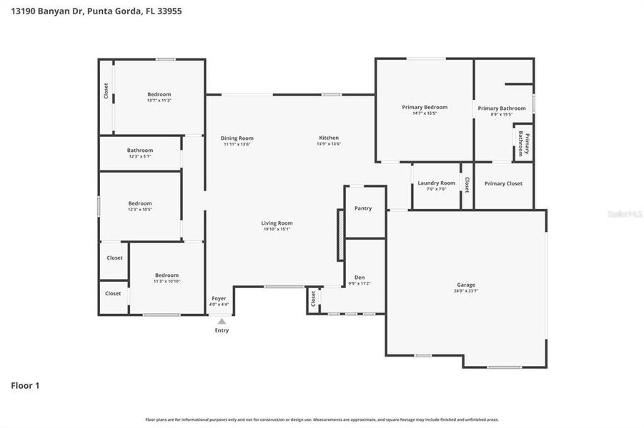 2D floor plan layout of this home in , Punta Gorda, FL (Image 5). 2D floor plan layout of this home in , Punta Gorda, FL (Image 5).