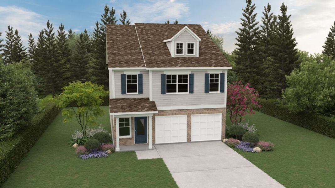 Representative exterior photo of a completed home built from the The Fairfield II by Direct Residential Communities in Neely Farm, Covington, GA (Image 2). Representative exterior photo of a completed home built from the The Fairfield II by Direct Residential Communities in Neely Farm, Covington, GA (Image 2).
