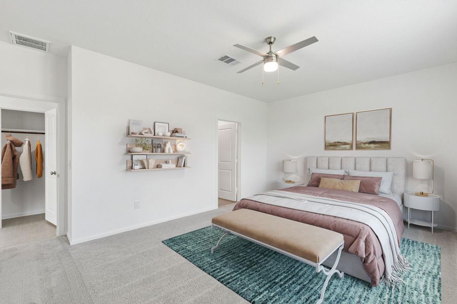 Furnished interior view inside a new home in Mavera, Conroe (Image 10).