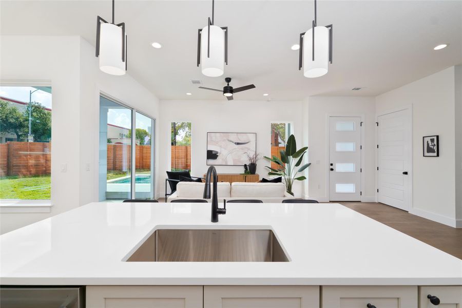 Furnished interior view inside a new home in , Austin (Image 19). Furnished interior view inside a new home in , Austin (Image 19).