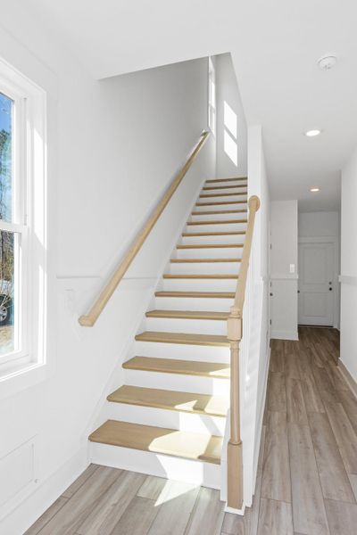 Representative unfurnished interior of a home built from the Tilley by McKee Homes in Anchors Bend Townes, Wilmington (Image 17).