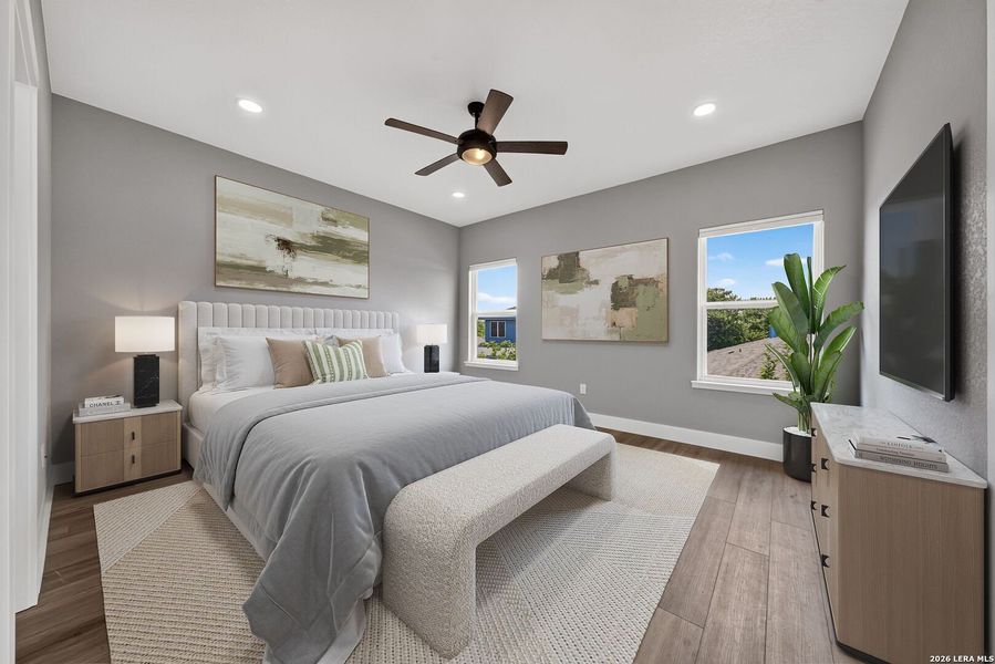 Furnished interior view inside a new home in , Kerrville (Image 11).
