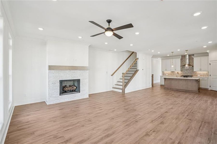 Spacious, unfurnished interior of a new home in IveyBrooke, Alpharetta (Image 20).