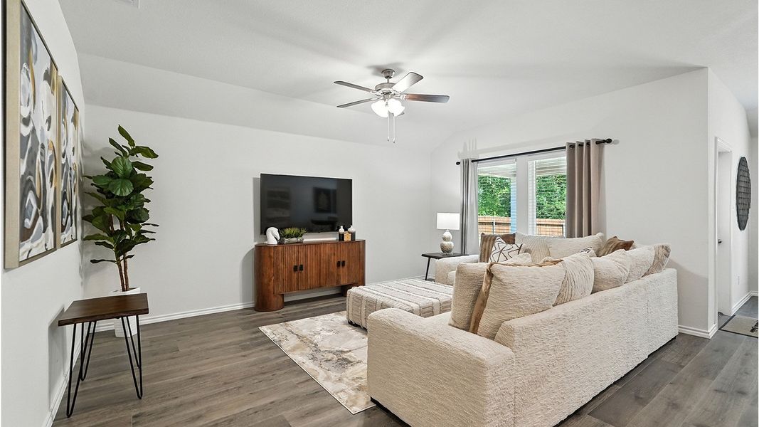 Representative furnished interior of a home built from the Huntsville by D.R. Horton in The Reserve at Timber Creek, Lindale (Image 5).