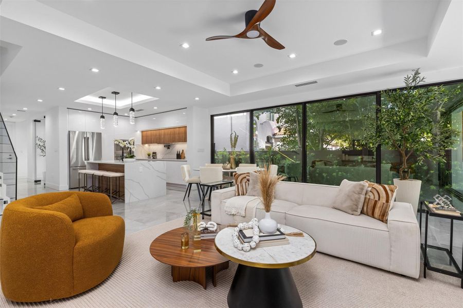 Furnished interior view inside a new home in , Fort Lauderdale (Image 28).