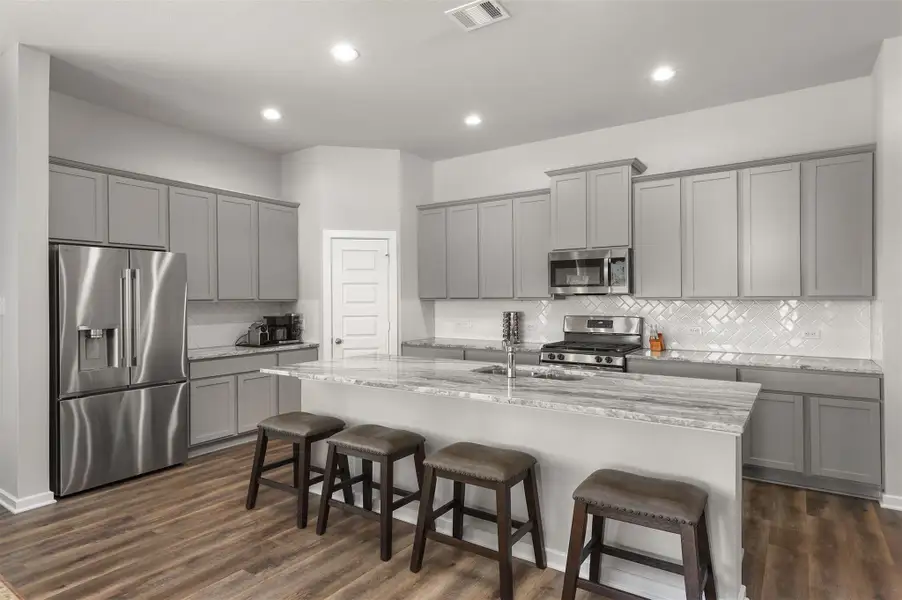 Furnished interior view inside a new home in , Texas City (Image 9). Furnished interior view inside a new home in , Texas City (Image 9).