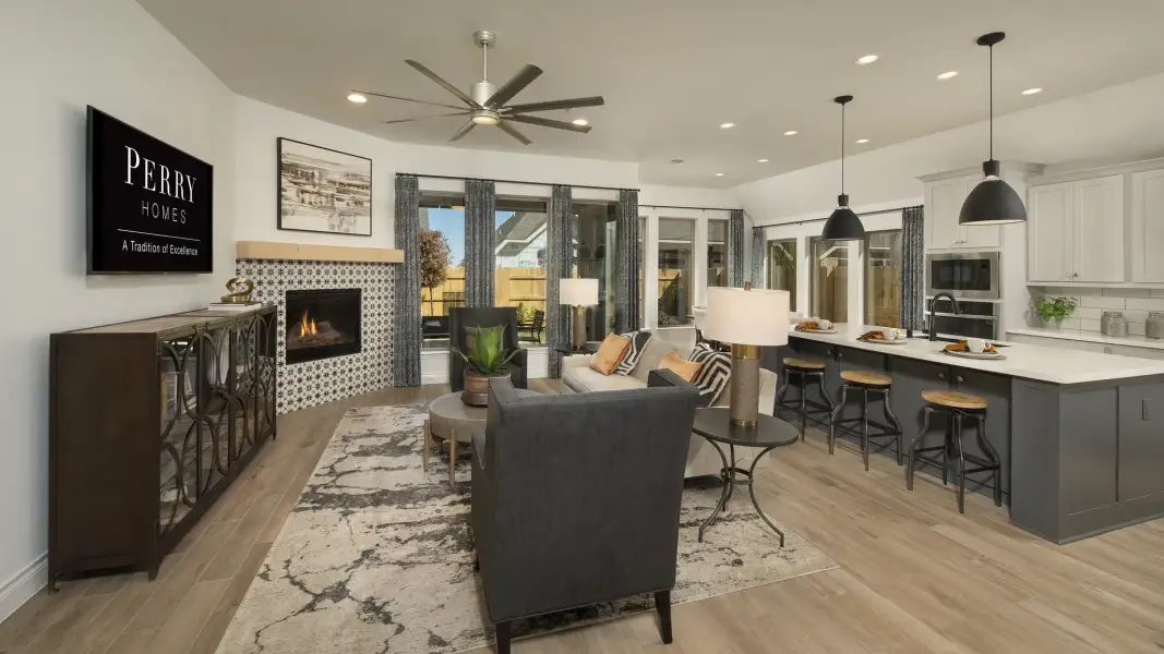 Furnished interior view inside a new home in North Sky, Celina (Image 25). Furnished interior view inside a new home in North Sky, Celina (Image 25).