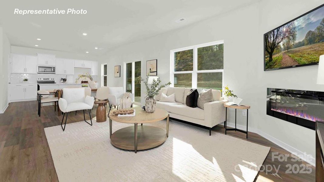 Furnished interior view inside a new home in Villages of Maiden, Maiden (Image 2).