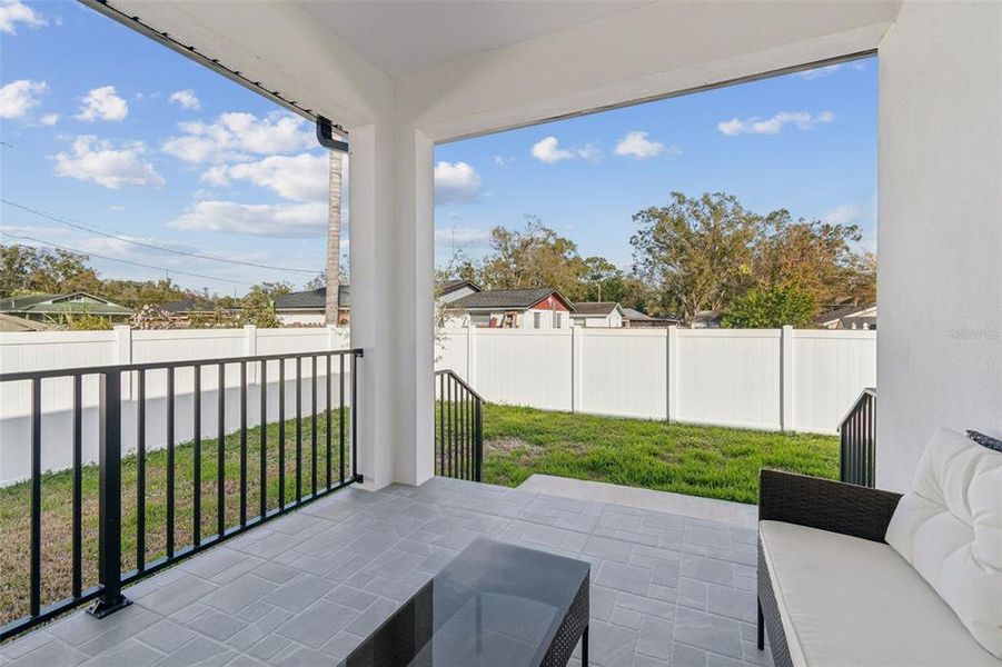 Exterior details and patio area of a home in , Tampa (Image 32).