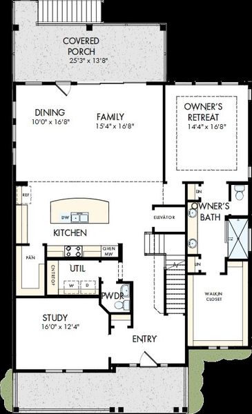2D floor plan layout of this home in Discover Series - Elevate, Charleston, SC (Image 3). 2D floor plan layout of this home in Discover Series - Elevate, Charleston, SC (Image 3).