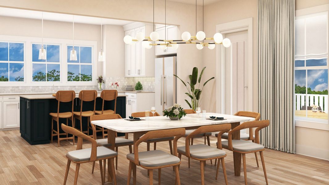 Furnished interior view inside a new home in Fiddler Cove, Mount Pleasant (Image 5).