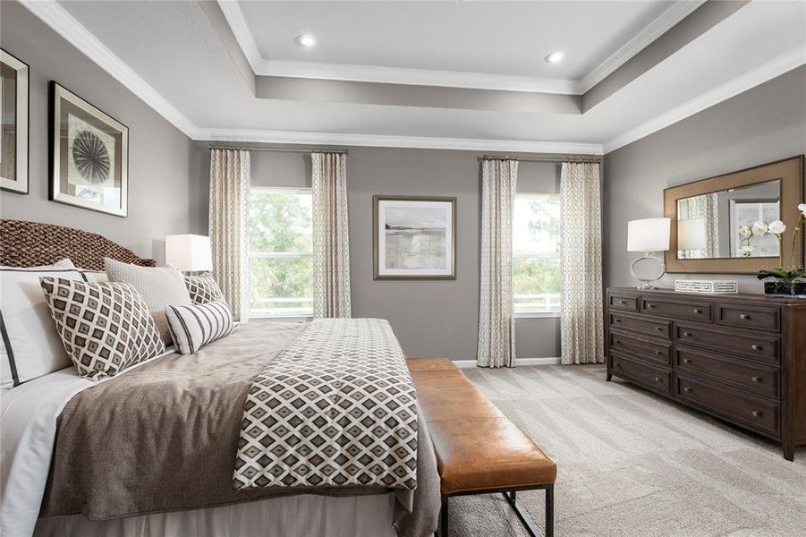Furnished interior view inside a new home in Morningside Reserve, Leesburg (Image 12).