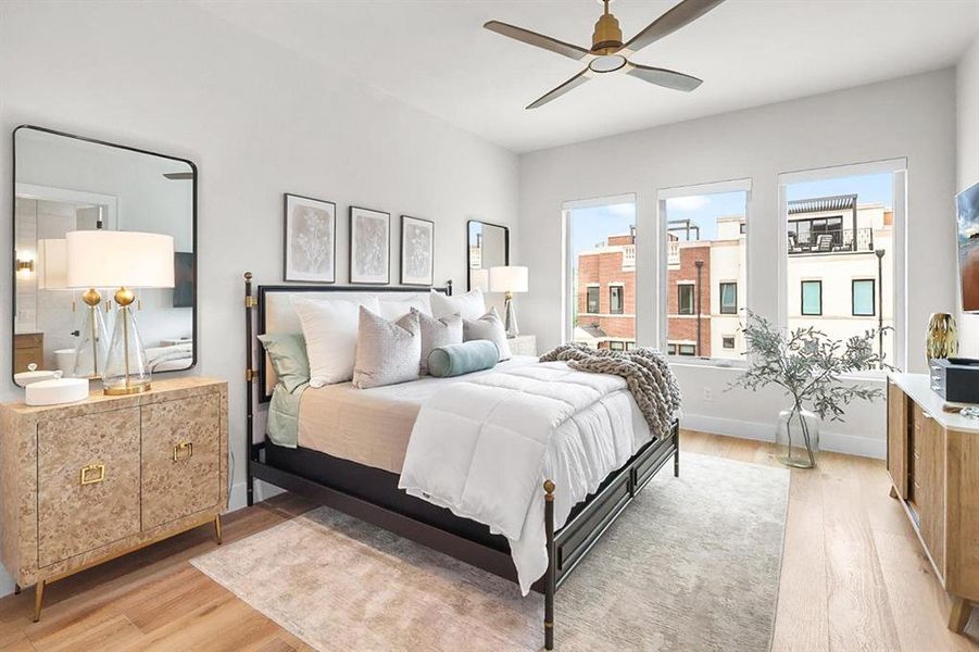Furnished interior view inside a new home in , Grapevine (Image 9).