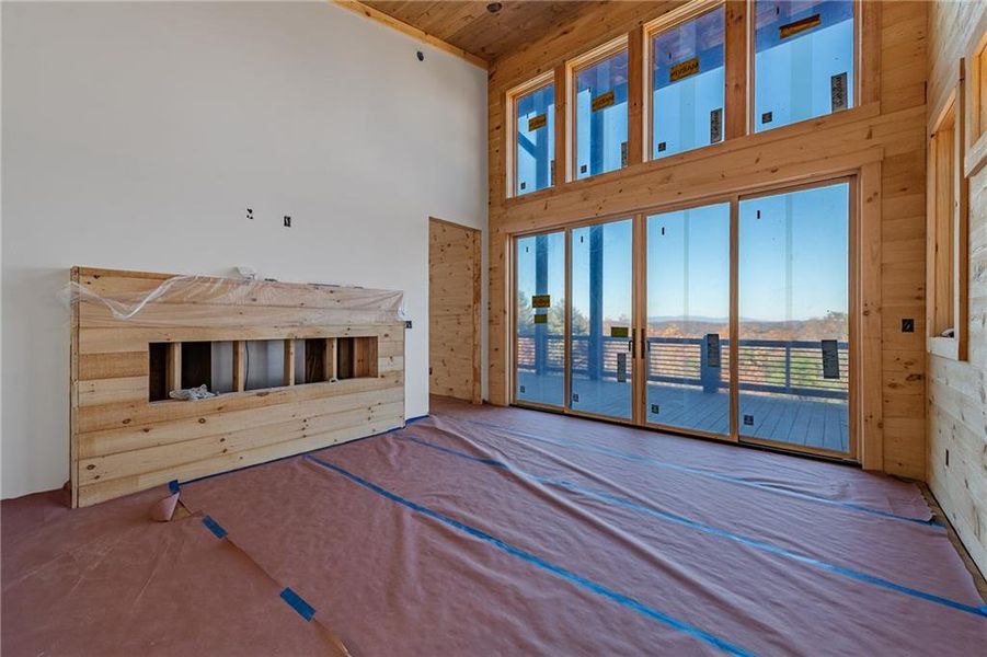 In-progress construction of a new home in , Blue Ridge, GA (Image 12).