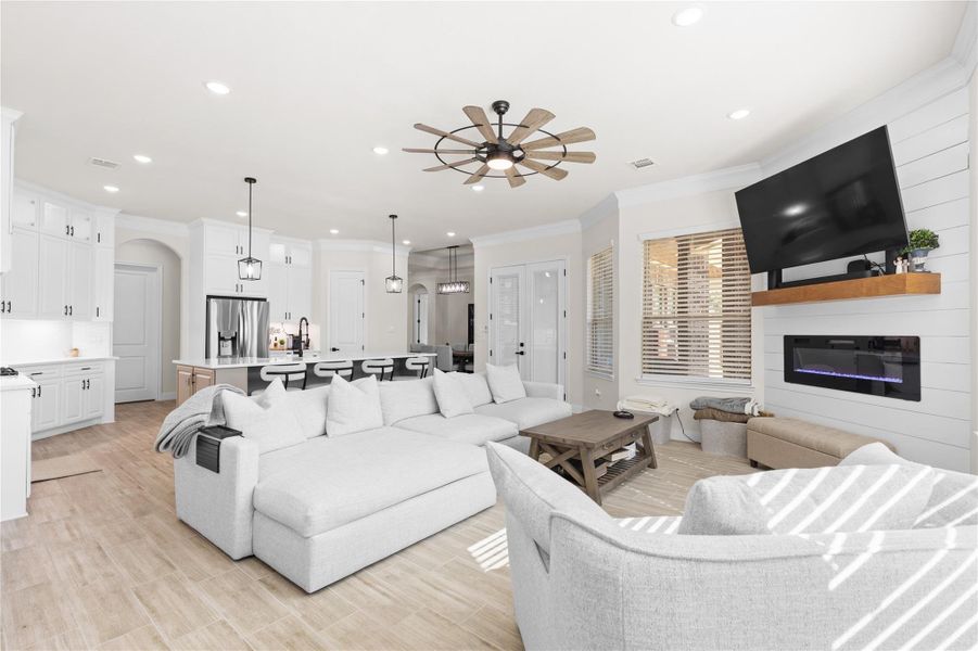 Furnished interior view inside a new home in Bentwater, Montgomery (Image 12).