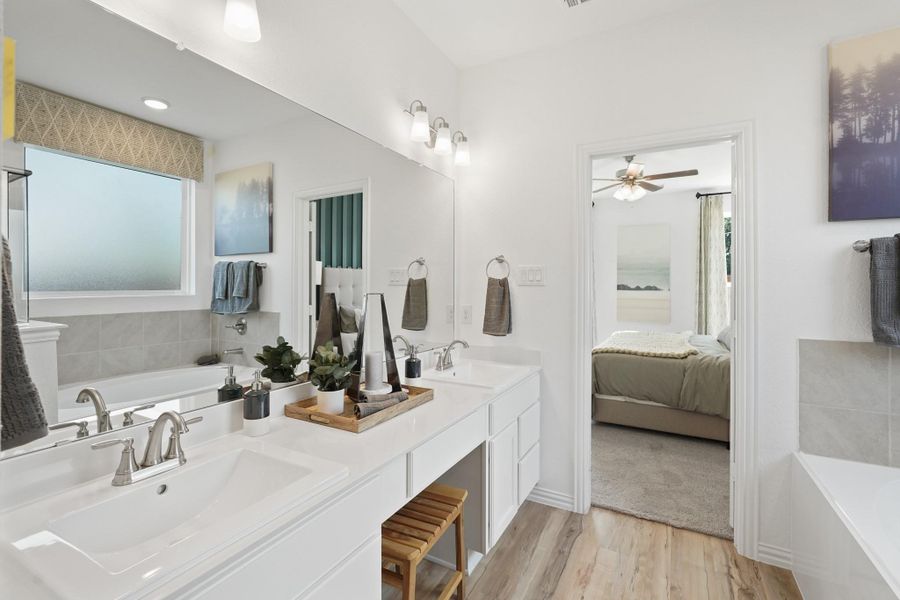 Furnished interior view inside a new home in Colony at Pinehurst, Pinehurst (Image 15).
