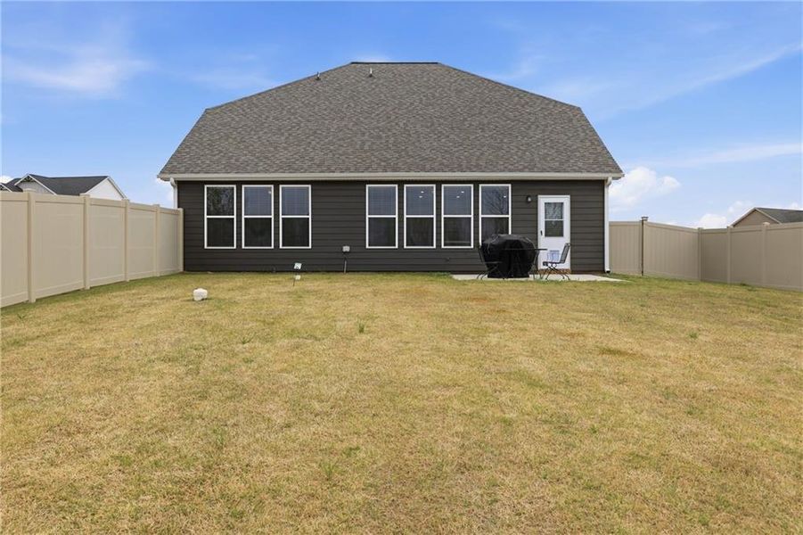 Exterior details and patio area of a home in , Commerce (Image 31).