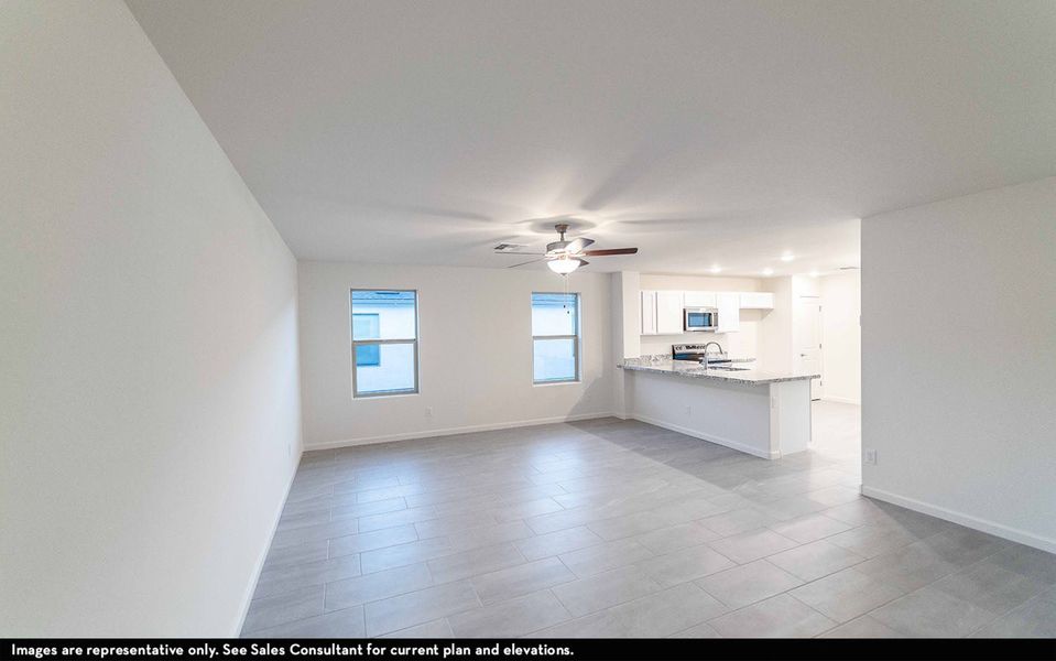 Representative unfurnished interior of a home built from the Frio by CastleRock Communities in Rancho Santa Rosa, Maricopa (Image 8). Representative unfurnished interior of a home built from the Frio by CastleRock Communities in Rancho Santa Rosa, Maricopa (Image 8).