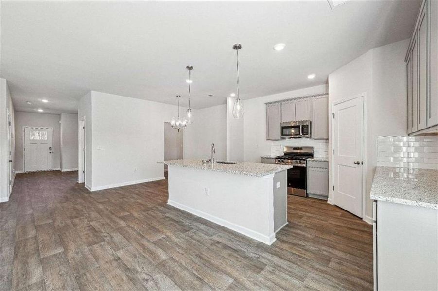 Furnished interior view inside a new home in Conner Springs, Social Circle (Image 6).