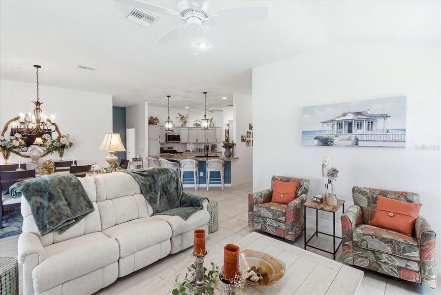Furnished interior view inside a new home in , The Villages (Image 16).