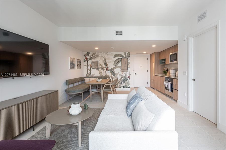 Furnished interior view inside a new home in , Miami (Image 5).