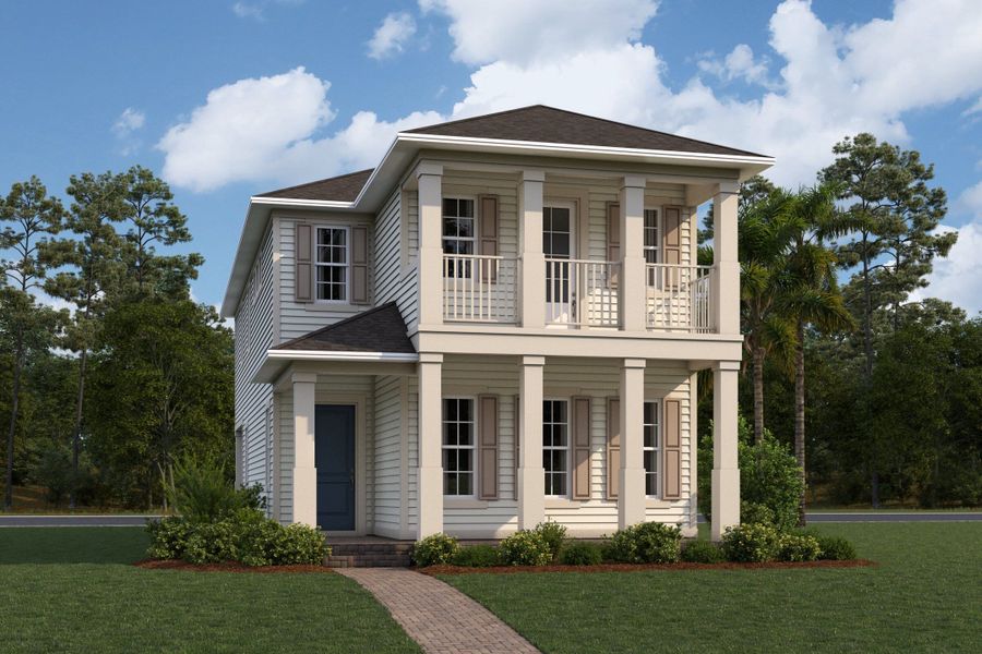 Wekiva Elevation Coastal Cottage Wekiva Elevation Coastal Cottage